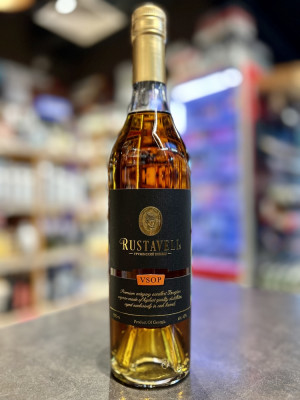 Коньяк грузинский марочный выдержанный высшего качества "КВВК" "Руставели" выдержка 8 лет