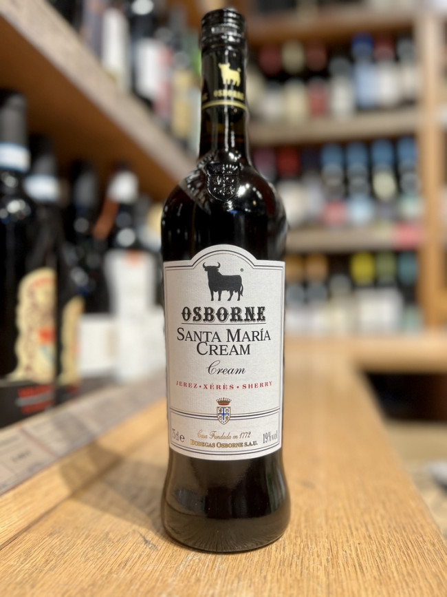 Херес ОСБОРН САНТА МАРИЯ КРИМ вино крепленое марочное сладкое белое