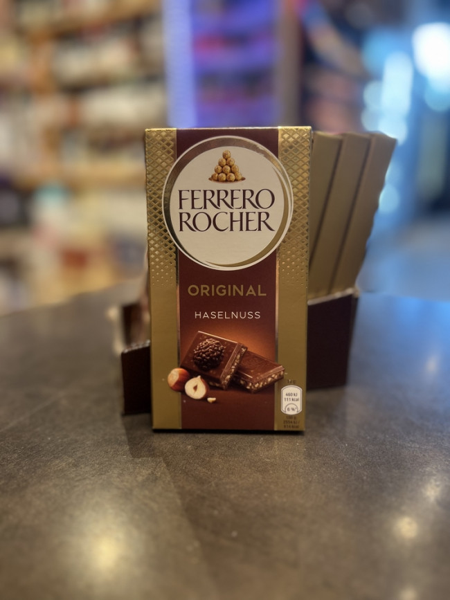 Шоколад Ferrero Rocher Tafel Milk Ферреро роше молочный с лесным орехом, 90 г