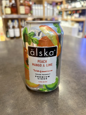 Сидр фруктовый "Альска" со вкусом персика, манго, лайма
