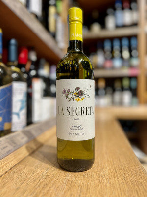 Вино сортовое сухое белое регион Сицилия, категория ДОК "ПЛАНЕТА ЛЯ СЕГРЕТА ГРИЛЛО"