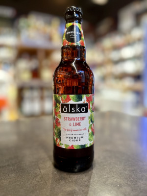 Сидр фруктовый "Альска" со вкусом клубники и лайма
