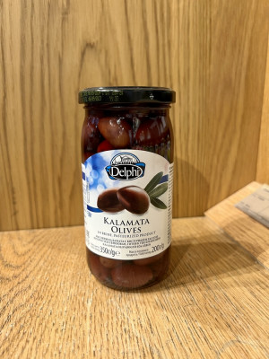 Маслины с косточкой Каламата в рассрле Delphi 350г.