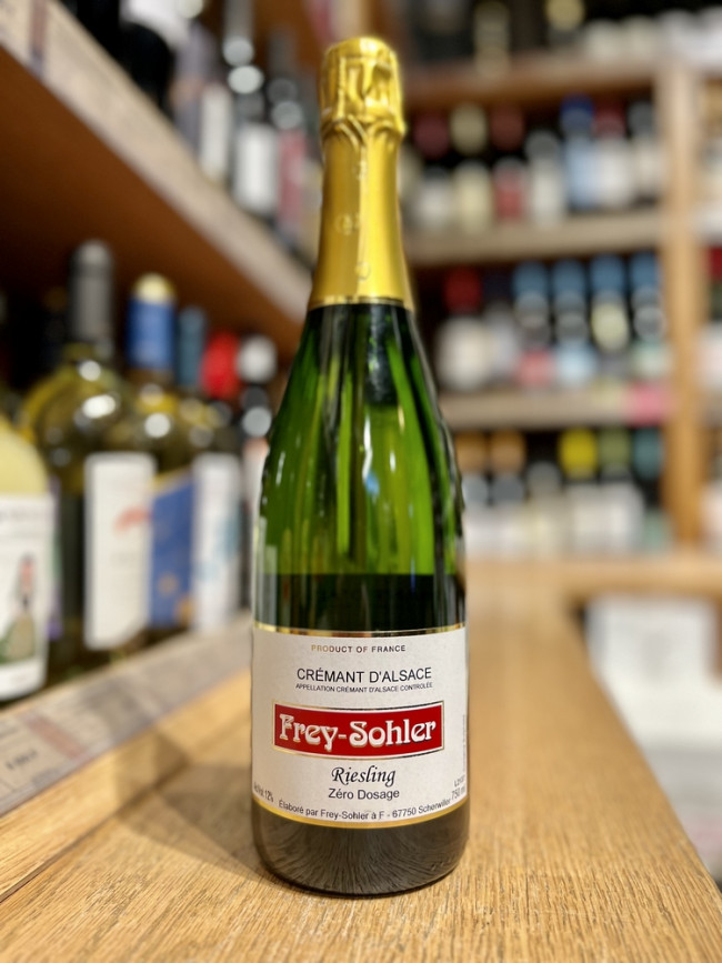 Вино игристое экстра брют белое «Креман Д Эльзас Рислинг Зеро Дозаж Фрей-Золер»