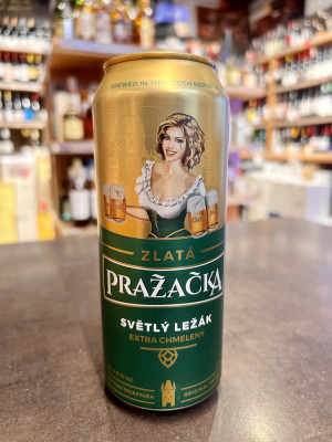 Пиво светлое пастеризованное фильтрованное "Пражечка Злата светлый лагер"