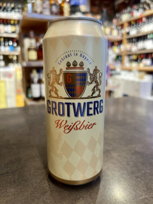 Пиво светлое пастеризованное нефильтрованное неосветленное пшеничное "Гротверг Вайсбир"
