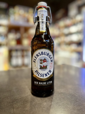 Пиво Фленсбургер Пилснер БУТ. 0,5л. пастеризованное фильтрованное светлое