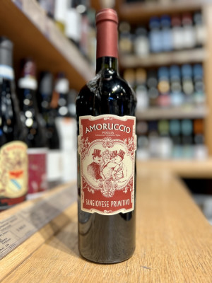 Вино ординарное сухое красное «Санджовезе Примитиво» коллекция «Аморуччо»