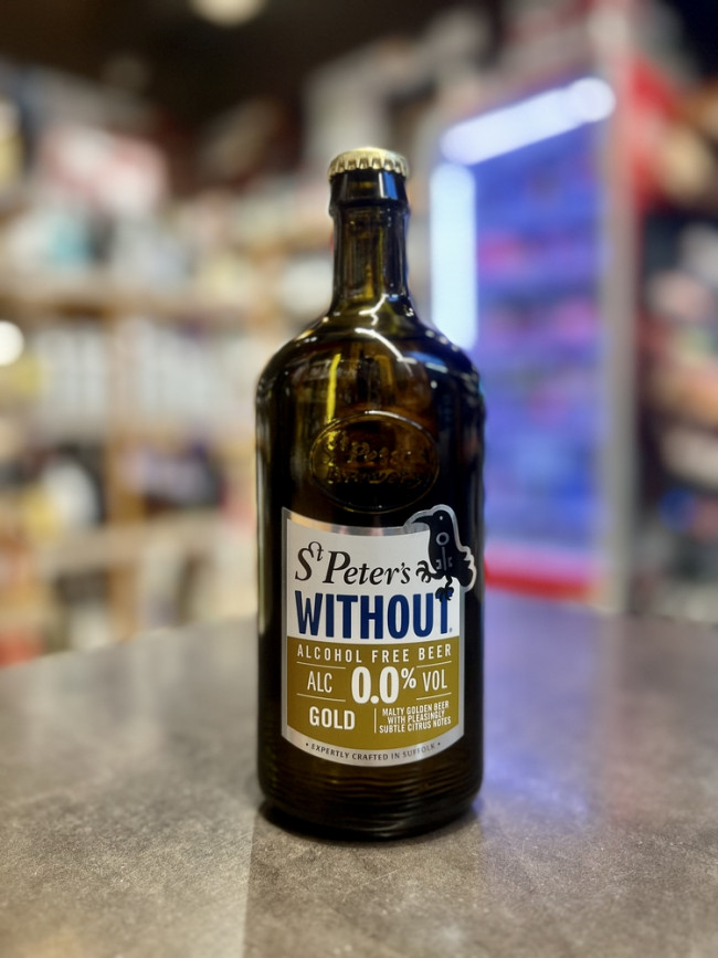 "WITHOUT GOLD" Alcohol Free St.Peter’s "Голд" пиво безалкогольное 0,05% свет., фильтр., 0,5 л "WITHOUT GOLD" Alcohol Free St.Peter’s "Голд" пиво безалкогольное 0,05% свет., фильтр., 0,5 л