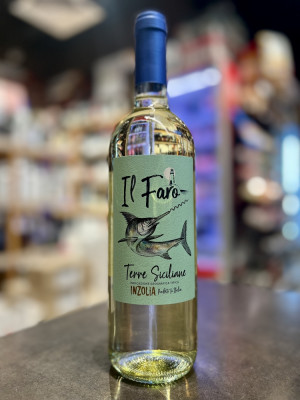 Инзолия Иль Фаро Вино сортовое ординарное региона Сицилия белое сухое