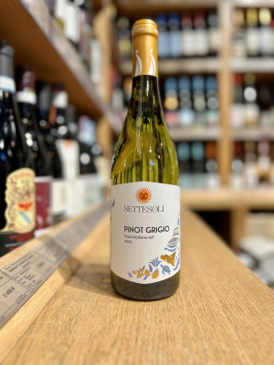 Вино "Сеттесоли Пино Гриджио Терре Сичилиане" белое сухое