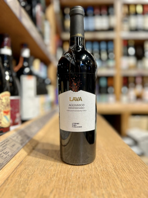 Вино сортовое выдержанное региона Кампания красное полусухое Альянико Беневентано Лава Терре Дель Вулкано