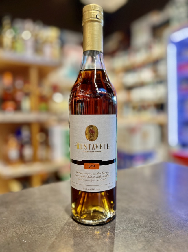 Коньяк грузинский ординарный пятилетний "Руставели" Коньяк грузинский ординарный пятилетний "Руставели"