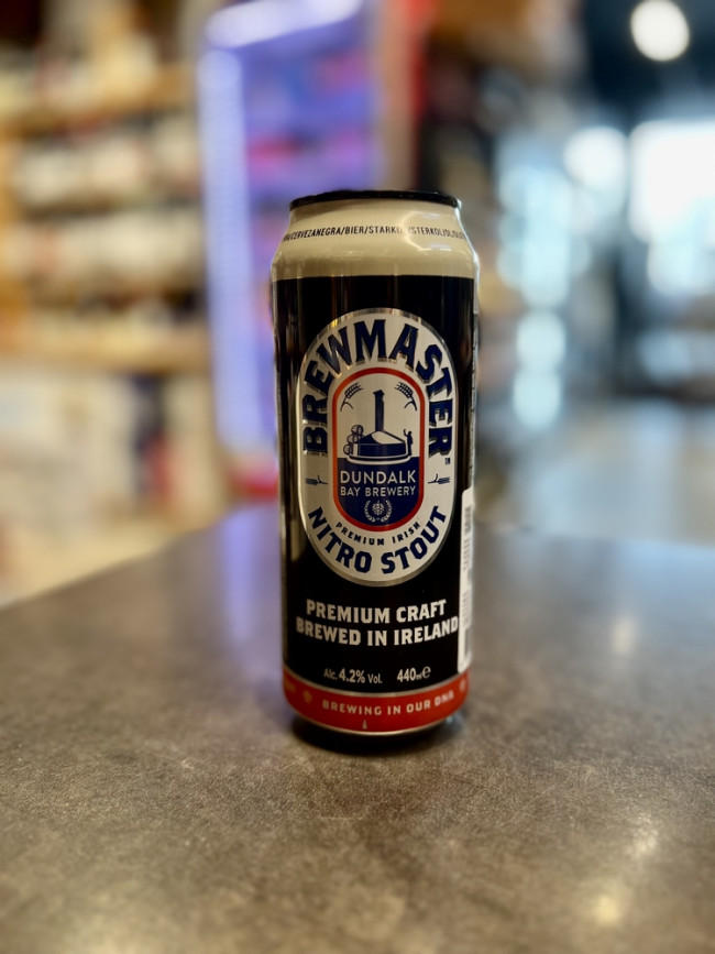 Пиво "БРЮМАСТЕР ПРЕМИУМ АЙРИШ НИТРО СТАУТ" темное пастеризованное фильтрованное