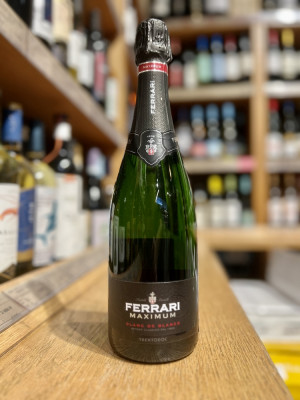 "Феррари Максимум Блан де Блан" Вино игристое выдержанное белое брют ДОК Тренто