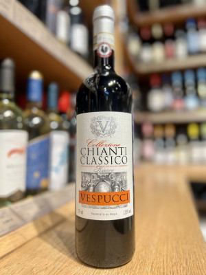 Вино марочное региона Тоскана красное сухое Кьянти Классико Ризерва Веспуччи