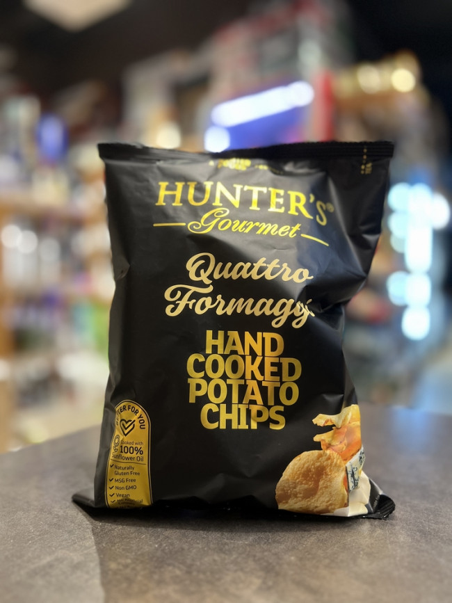 Чипсы Hunter`s Gourmet Quattro Formaggi (Четыре Сыра) 125г ОАЭ Чипсы Hunter`s Gourmet Quattro Formaggi (Четыре Сыра) 125г ОАЭ