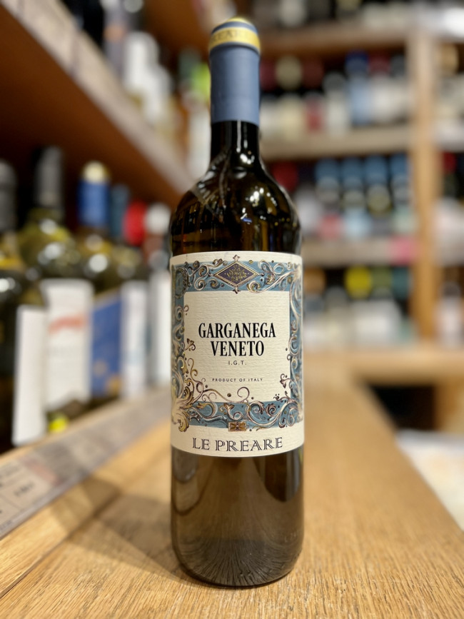 "Ле Преаре Гарганега Венето" Вино полусухое белое сортовое ординарное