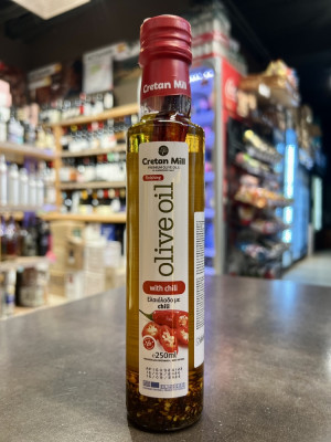 Масло Оливковое с перцем чили CRETAN MILL 0,25л
