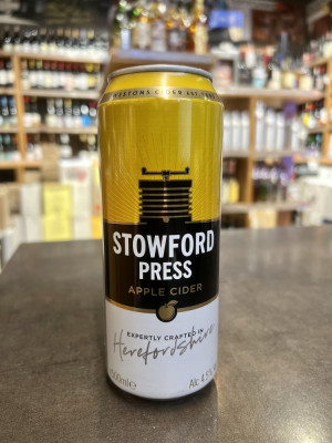 Сидр игристый натурального брожения Стоуфорд Пресс полусухой бан. 0,5л-4,5%