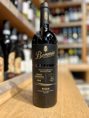 Вино марочное сухое красное регион Риоха, категория ДОКа "БЕРОНИЯ ГРАН РЕСЕРВА"