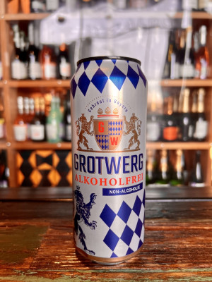 Пиво Гротверг Алкогольфрай БАН. 0,5 фильтрованное пастеризованное светлое безалкогольное (сод. алк. 0,5 об. %)