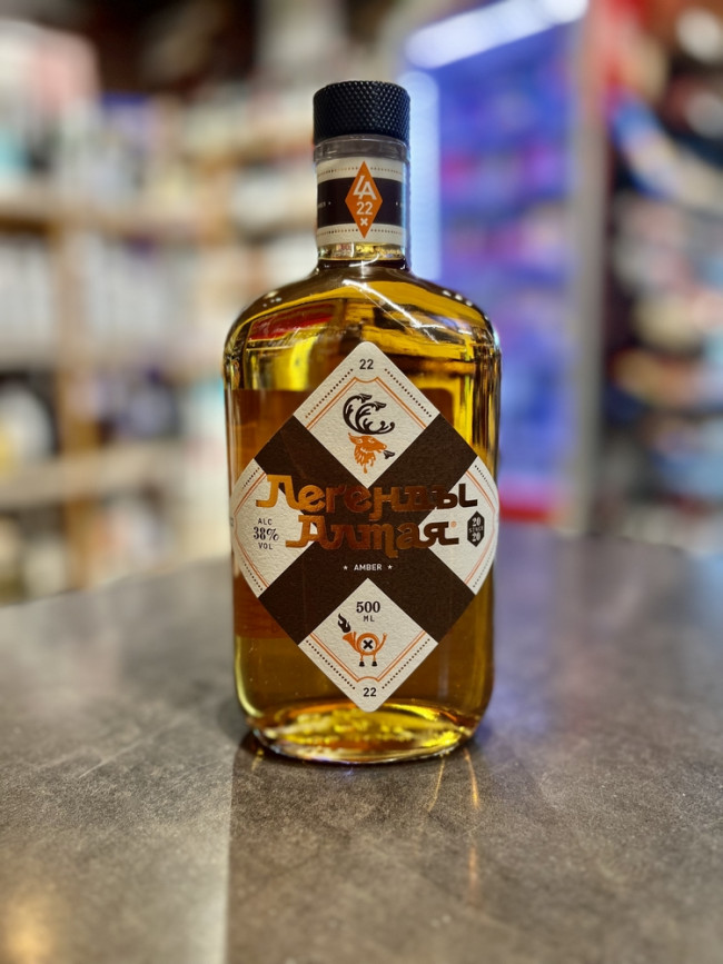 Настойка горькая "Легенды Алтая Янтарная"