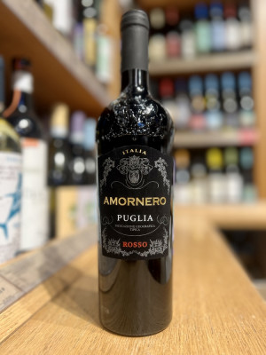 Вино ординарное полусухое красное «Аморнеро Пулиа Россо»