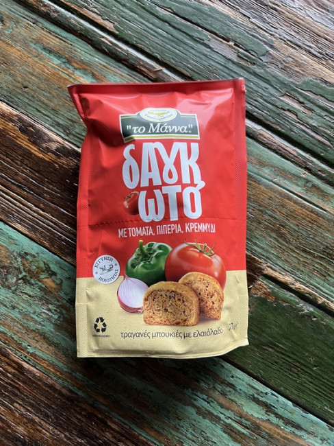 Сухари пшеничные цельнозерновые с томатом, перцем и луком the Manna 70 г.