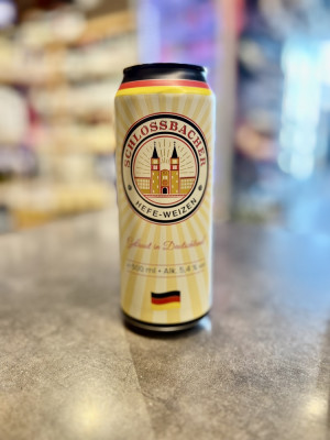 Пиво светлое пастеризованное нефильтрованное неосветленное пшеничное "Шлоссбахер Хефевайцен"