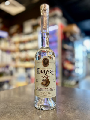 Напиток спиртной из зернового сырья - Спиртной зерновой дистиллированный напиток "ПОЛУГАР №3. Бородинский с тмином"