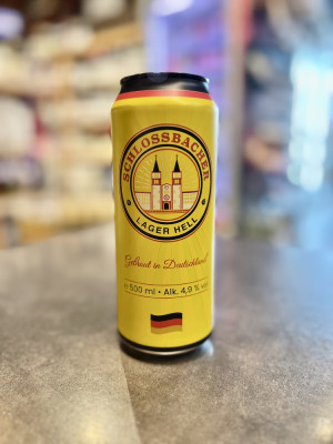 Пиво светлое пастеризованное фильтрованное "Шлоссбахер Лагер Хелль"