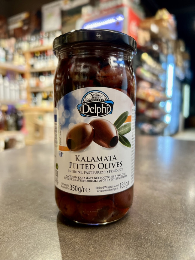 Маслины без косточек Каламата в рассоле Delphi 350г Маслины без косточек Каламата в рассоле Delphi 350г