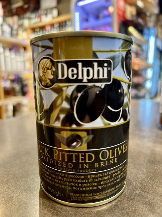 Маслины без косточек в рассоле Superior 261-290 Delphi 400г ж/б