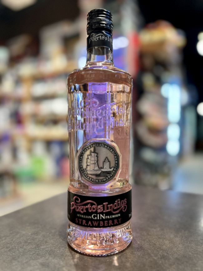 «Пуэрто де Индиас СЕВИЛЛИАН ДЖИН ПРЕМИУМ СТРОБЕРРИ» Спиртной напиток прочий на основе джина