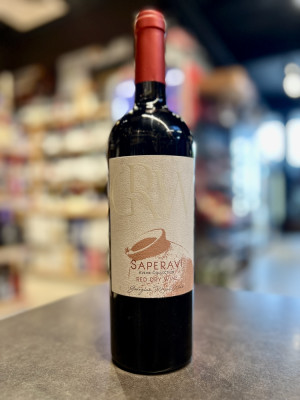 Вино выдержанное сортовое красное сухое «Саперави» Серия «Квеври»