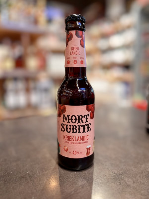 Пивной напиток пастеризованный фильтрованный "Морт Сюбите Крик Ламбик"