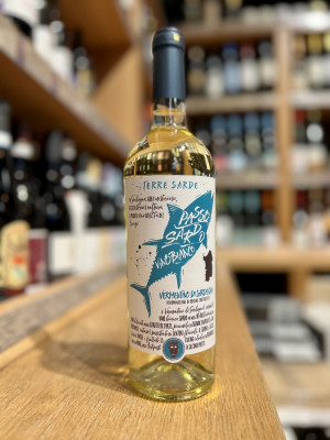 Вино сортовое сухое белое, регион Сардиния, категория ДОК "ПАССО САРДО ВЕРМЕНТИНО ДИ САРДИНИЯ"