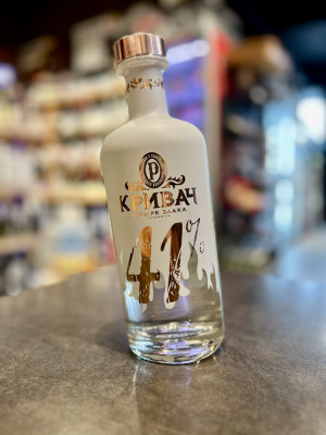 Напиток спиртной из зернового сырья - Напиток спиртной зерновой дистиллированный купажированный "Кривач 41"