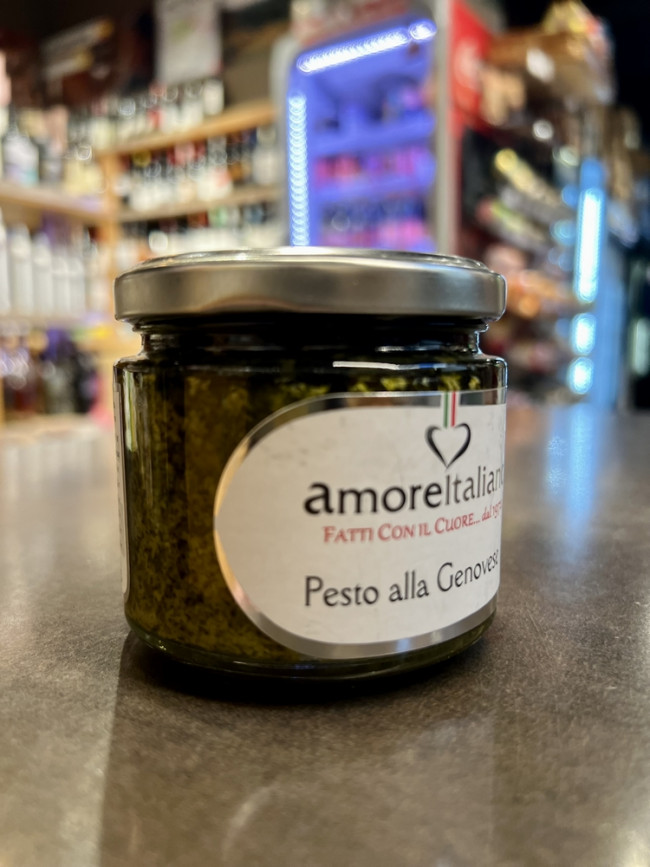 "Аморе Итальяно " соус на основе растительного масла "Песто алла дженовезе " 180 гр. стекло