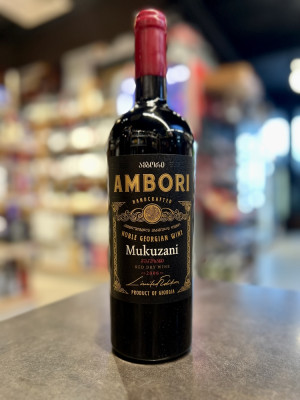 Вино сортовое выдержанное сухое красное «Мукузани» коллекция Амбори