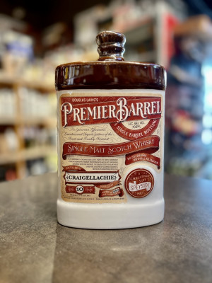 Виски шотландский односолодовый "Премьер Баррел" 10 лет с маркировкой Крейгеллахи