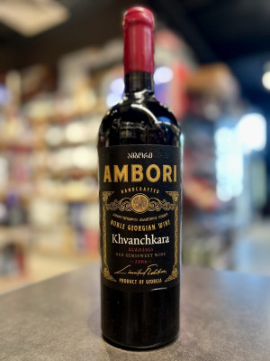 Вино ординарное полусладкое красное «Хванчкара» коллекция Амбори