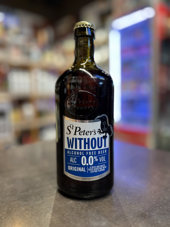 Пиво St.Peter`s безалкогольное 0,05%"WITHOUT"Alcohol Free темн.,фильтр.,0,5л