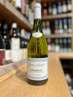 Вино сортовое выдержанное сухое белое Шартрон э Требюше Шабли