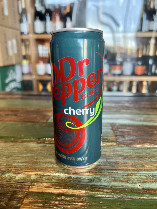 Напиток б/а газированный Dr Pepper CHERRY (Вишня) жб 0,33