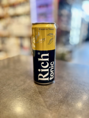 РИЧ ИНДИАН ТОНИК ЖБ 0,33 л. Напиток б/а сильногазированный