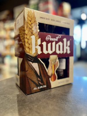 "КВАК Амбер" набор из 4 бутылок и 1 бокала. цена за 1 бут. Пиво светлое пастеризованное фильтрованное "КВАК Амбер" набор из 4 бутылок и 1 бокала. цена за 1 бут. Пиво светлое пастеризованное фильтрованное